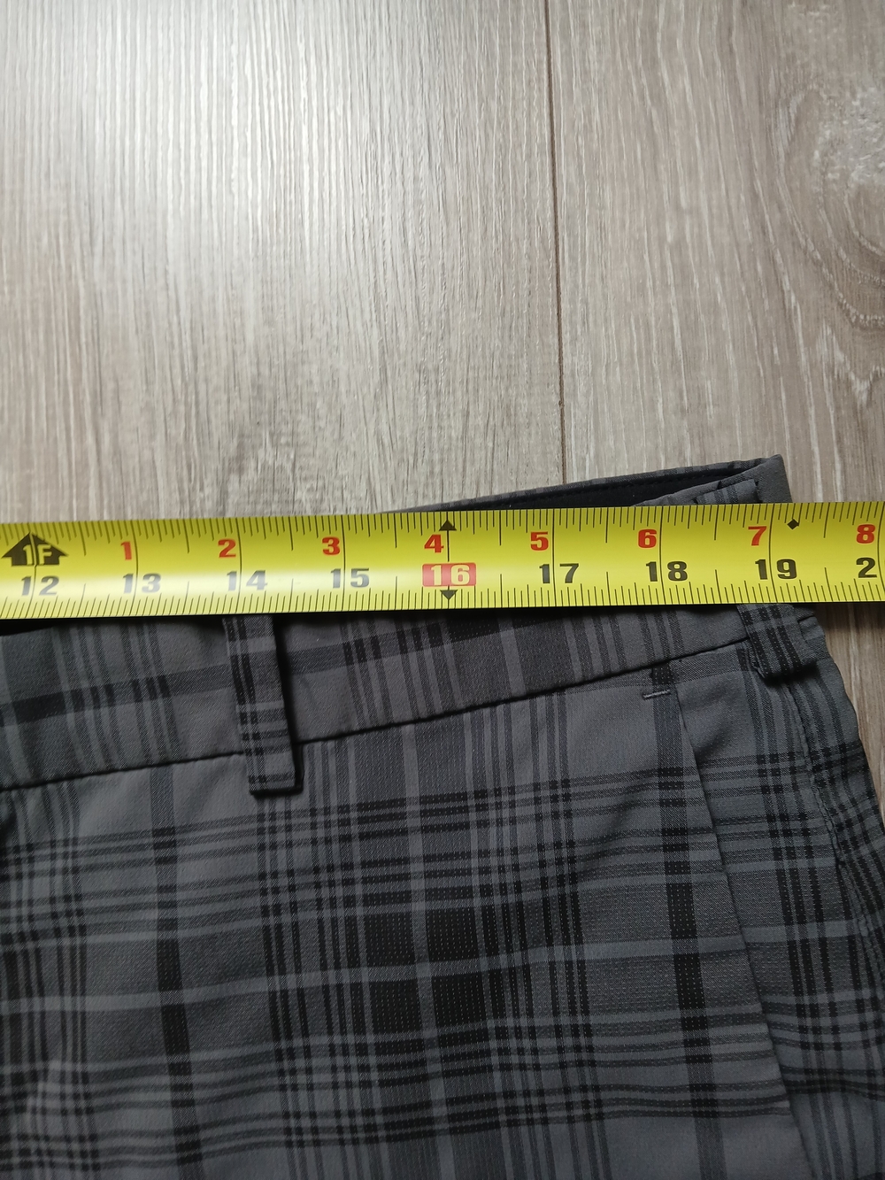 Nike Golf Tour Performance Dri-Fit Pants Men's Size 38 X 32 Gray Plaid - Picture 7 of 13